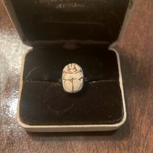 Antique Egyptian Pharaonic Scarab Beetle Ring